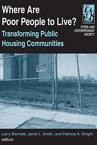 Beispielbild fr Where are Poor People to Live?: Transforming Public Housing Communities: Transforming Public Housing Communities zum Verkauf von Blackwell's