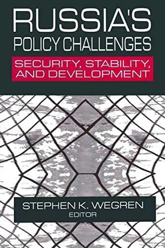 Beispielbild fr Russia's Policy Challenges: Security, Stability and Development zum Verkauf von Blackwell's