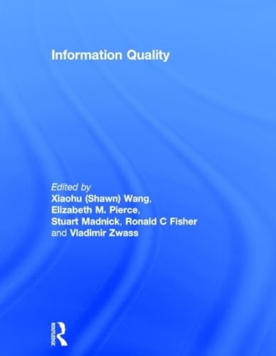 Stock image for Information Quality (Advances in Management Information Systems) for sale by Phatpocket Limited