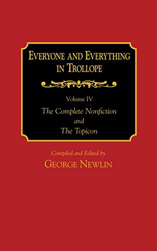 9780765613202: Everyone and Everything in Trollope: v. 1-4