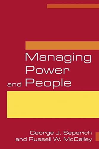 Beispielbild fr Managing Power And People zum Verkauf von Revaluation Books