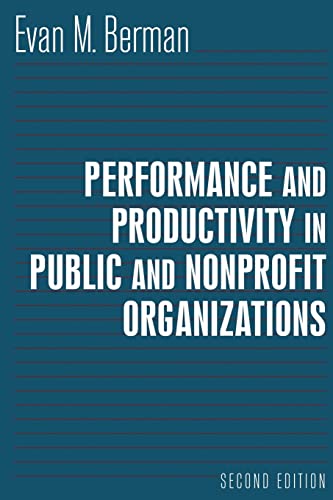 Stock image for Performance and Productivity in Public and Nonprofit Organizations for sale by Textbooks_Source