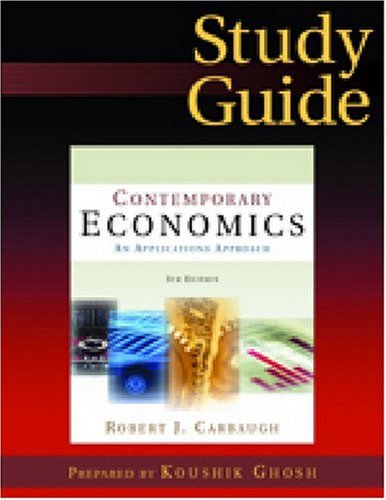 9780765620859: Contemporary Economics: Study Guide: An Applications Approach