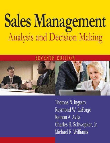 Stock image for Sales Management: Analysis and Decision Making for sale by ThriftBooks-Atlanta