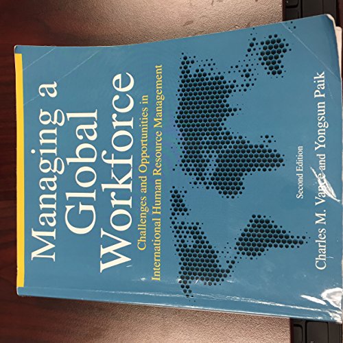 Imagen de archivo de Managing a Global Workforce: Challenges and Opportunities in International Human Resource Management a la venta por Once Upon A Time Books