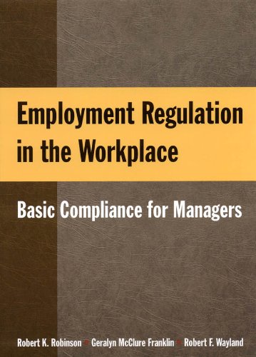 Imagen de archivo de Employment Regulation in the Workplace: Basic Compliance for Managers a la venta por Decluttr