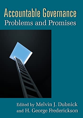 Imagen de archivo de Accountable Governance: Problems and Promises a la venta por Blackwell's