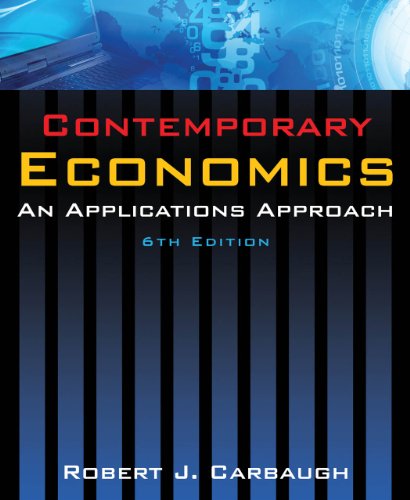 Stock image for Contemporary Economics : An Applications Approach for sale by Better World Books