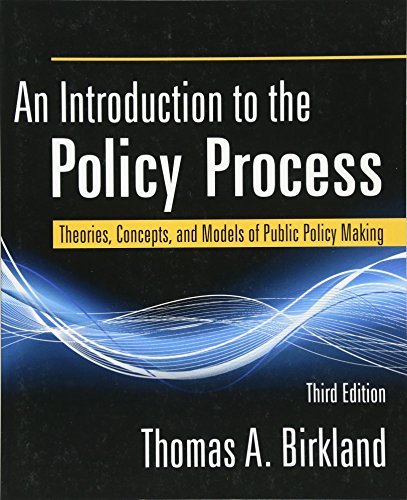 9780765625328: An Introduction to the Policy Process: Theories, Concepts, and Models of Public Policy Making, 3rd
