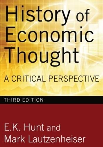 Imagen de archivo de History of Economic Thought, 3rd Edition: A Critical Perspective a la venta por Chiron Media