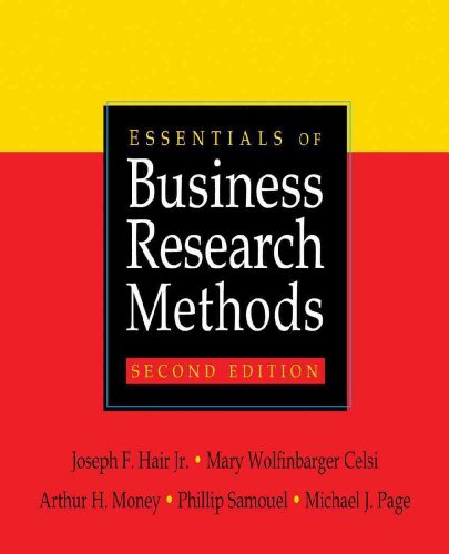 Imagen de archivo de Essentials of Business Research Methods a la venta por Books From California