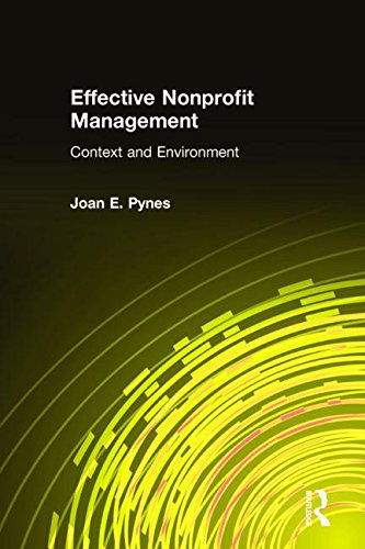 Stock image for Effective Nonprofit Management: Context and Environment for sale by Chiron Media