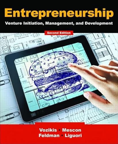 Imagen de archivo de Entrepreneurship: Venture Initiation, Management and Development a la venta por ThriftBooks-Dallas