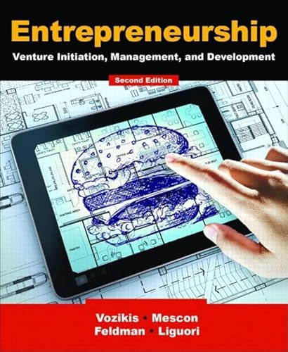 9780765631138: Entrepreneurship: Venture Initiation, Management and Development