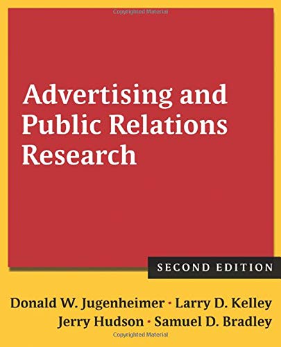 Imagen de archivo de Advertising and Public Relations Research a la venta por HPB-Red