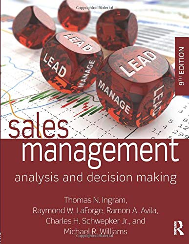 Beispielbild fr Sales Management: Analysis and Decision Making zum Verkauf von SecondSale