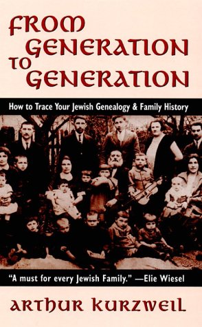 Imagen de archivo de From Generation to Generation: How to Trace Your Jewish Genealogy & Family History a la venta por Tiber Books