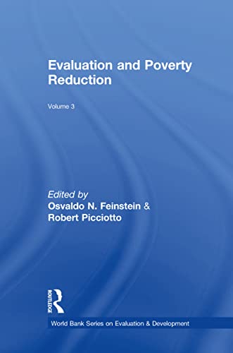 9780765800923: Evaluation and Poverty Reduction: World Bank Series on Evaluation and Development Volume 3 (Advances in Evaluation & Development)