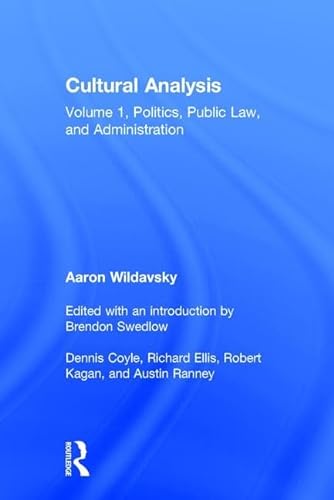 Imagen de archivo de Cultural Analysis: Politics, Public Law, and Administration a la venta por Revaluation Books