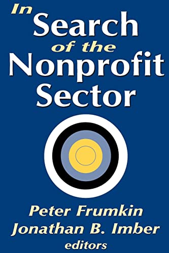 Imagen de archivo de In Search of the Nonprofit Sector a la venta por Revaluation Books