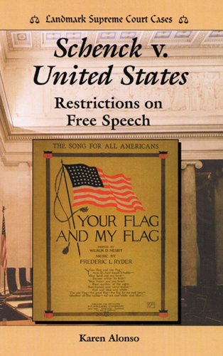 Beispielbild fr Schenck V. United States: Restrictions on Free Speech zum Verkauf von ThriftBooks-Atlanta