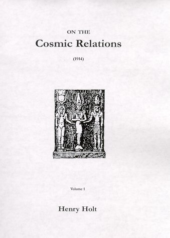 9780766103580: On the Cosmic Relations Volumes 1 & 2 (1914)