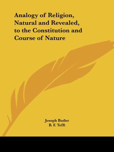 Beispielbild fr Analogy of Religion, Natural & Revealed, to the Constitution & Course of Nature 1853 zum Verkauf von 3rd St. Books