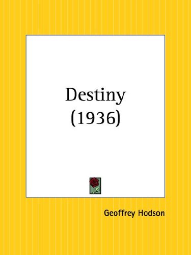 Destiny 1936 (9780766157903) by Hodson, Geoffrey