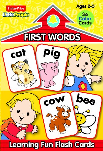 Fisher Price Little People Preschool Flash Cards-First Words (9780766613867) by Modern Publishing