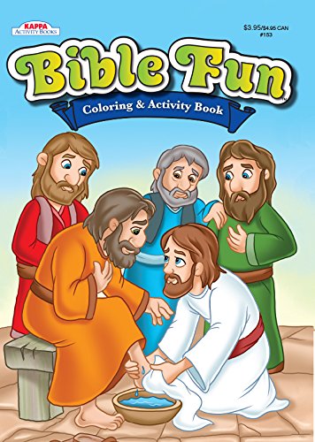 Stock image for Bible Fun Coloring & Activity Book-Jesus washing the feet of the Apostles for sale by Orion Tech