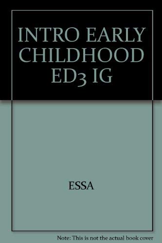 Stock image for Intro Early Childhood Ed3 Ig for sale by Irish Booksellers