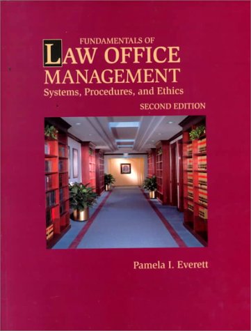 Stock image for Fundamentals of Law Office Management: Systems, Procedures and Ethics for sale by ThriftBooks-Dallas