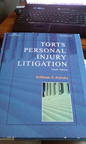 Imagen de archivo de Torts Personal Injury Litigation a la venta por Better World Books