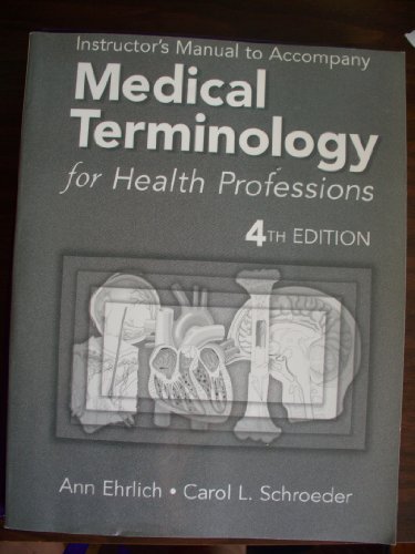 Stock image for Medical Terminology for Health Professions 4th Edition for sale by The Book Spot