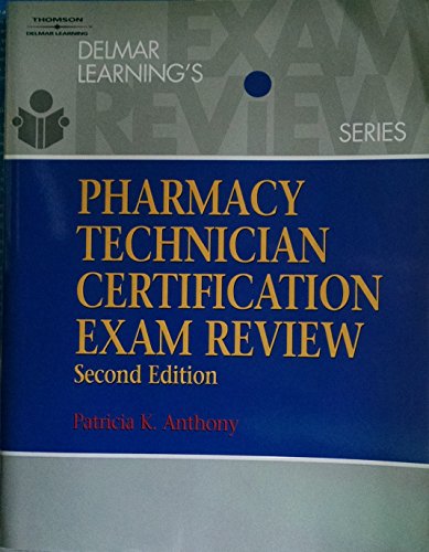 Stock image for Delmar?s Pharmacy Technician Certification Exam Review (Test Preparation) for sale by Books of the Smoky Mountains