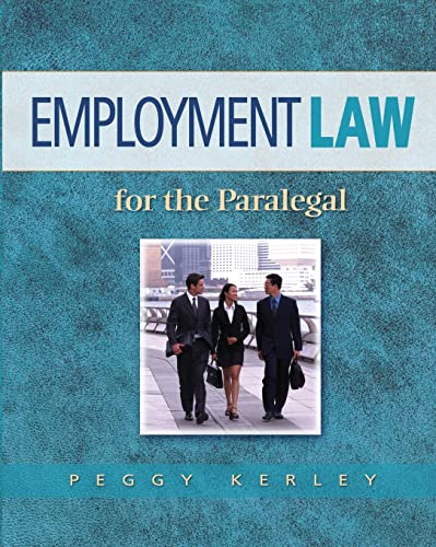 Stock image for Employment Law for the Paralegal for sale by Jenson Books Inc