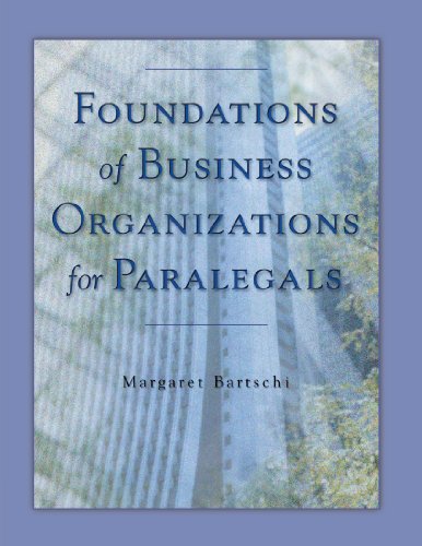 Imagen de archivo de Foundations of Business Organizations for Paralegals a la venta por ThriftBooks-Dallas