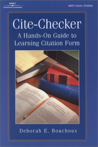 Beispielbild fr Cite Checker: A Hands-On Guide to Learning Citation Form zum Verkauf von Wonder Book