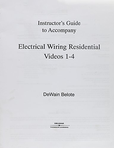 Electical Wiring Residential: Video Set #1 (with vhs tapes) (9780766824294) by Delmar Learning