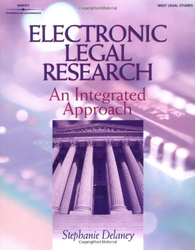 Beispielbild fr Electronic Legal Research : An Integrated Approach zum Verkauf von Better World Books