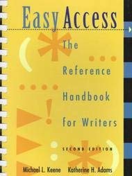Beispielbild fr Easy Access: The Reference Handbook for Writers zum Verkauf von Better World Books