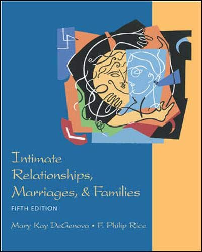 Stock image for INTIMATE RELATIONSHIPS, MARRIAGES, AND FAMILIES for sale by Wrigley Books