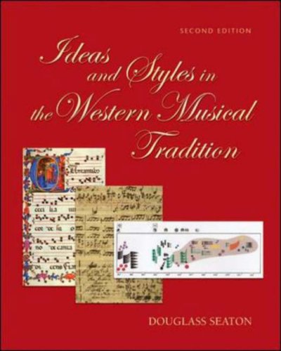 Beispielbild fr Ideas and Styles in the Western Musical Tradition zum Verkauf von SecondSale