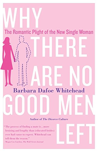 Imagen de archivo de Why There Are No Good Men Left : The Romantic Plight of the New Single Woman a la venta por Better World Books