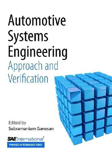 Beispielbild fr Automative Systems Engineering -Approach and Verification [Soft Cover ] zum Verkauf von booksXpress