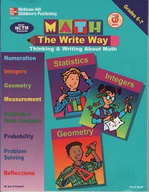 Stock image for Math, the Write Way, Grades 6 to 7 for sale by Better World Books