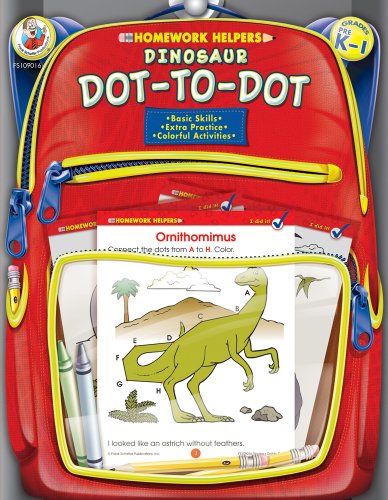 Imagen de archivo de Dinosaur Dot-to-Dot Homework Helper, Grades PreK to 1 a la venta por Wonder Book