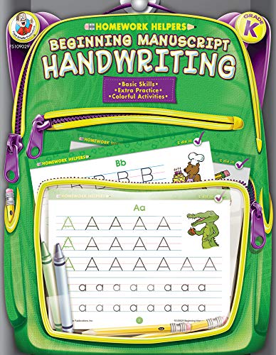 9780768207002: Beginning Manuscript Handwriting, Grade K (Homework Helper)