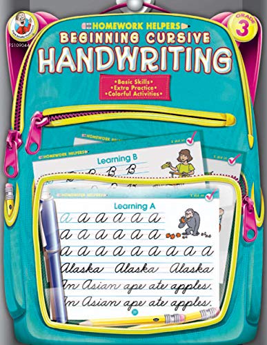 Beispielbild fr Beginning Cursive Handwriting Homework Helper, Grade 3 zum Verkauf von Gulf Coast Books