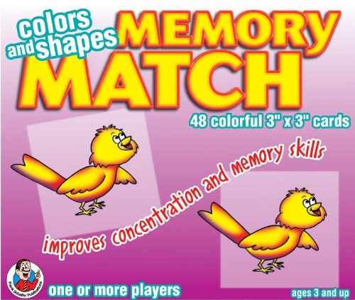 Colors and Shapes Memory Match Game (9780768212150) by School Specialty Publishing